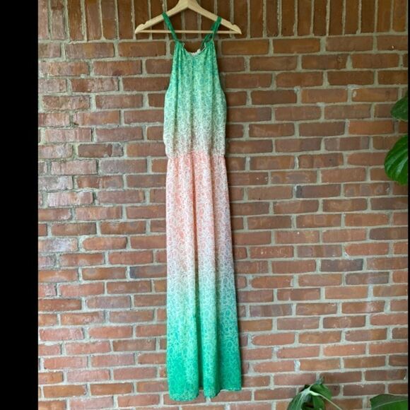 Old Navy Ombré Floral Sleeveless Maxi Dress - Picture 1 of 6